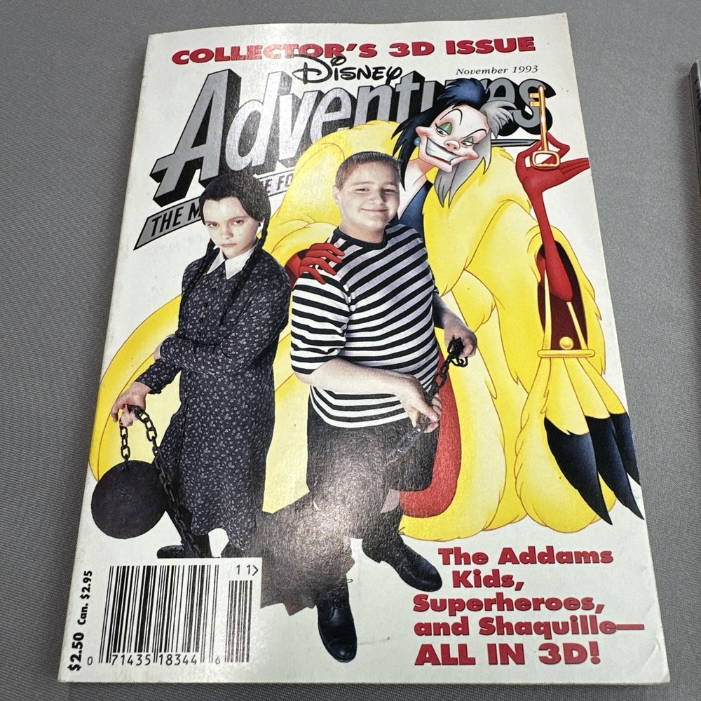 Disney Adventures The Magazine Issue November 1993 Addams Family Cruella Cover